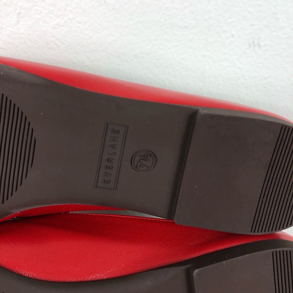 Everlane The Day Loafer Mule In Red  Size 7.5 - Picture 11 of 13